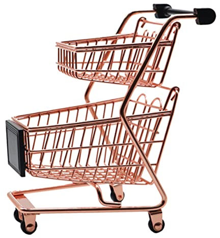 ifundom Mini Chariot De Chariot De Rangement Décoratif pour Bureau Jouet De Stockage Pratique pour Petits Objets