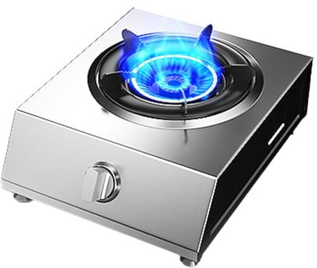 Cuisinière À Gaz Portable En Acier Inoxydable, Brûleur Au Propane 17742,4 BTU, Convient For Appartement Duplex, Dortoirs, Extérieur, Camping-car (argent)(LPG)