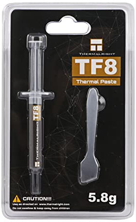 DIIOOMIEEU TF8 Pâtes de graisse thermique 2 g/5,8 g Graisse silicone 13,8 W/m-K Conductivité Composé thermique haute performance