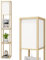 YOURLITE lampadaire sur Pied Salon 160cm, Lampe sur pied en Bois avec étagères, éclairage Intérieur, Convient Pour Le Salon, La Chambre, La Salle D'étude, Le Bureau, Couleur Naturelle, Sans ampoule