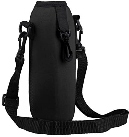 MotiveTech Porta Bottiglia d'Acqua in Neoprene da 500 Ml, Custodia Isolata per Borsa Porta Bottiglia d'Acqua, Tracolla Regolabile E Gancio di Chiusura