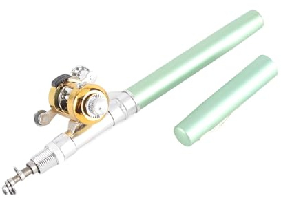 Wakects Pen Fishing Rod Reel Combo Set, Compact Portable Fishing Pole, Easy to Use Mini Fishing Rod for Kids and Fishing Enthusiasts Ensemble Canne à Pêche Stylo avec Moulinet, Canne