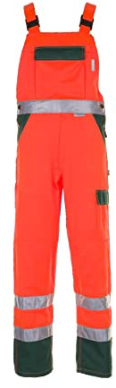 Planam Warnschutz Herren Latzhose 2-farbig