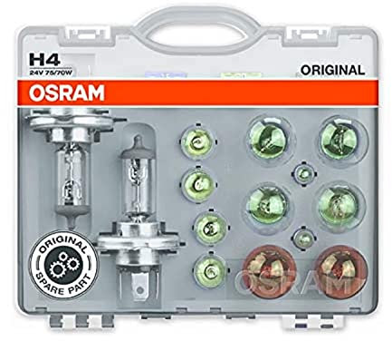 Osram CLKH424V Lampe kit, 24V H4, 12 Lampes, 3 fusibles, in in a box