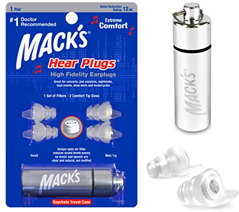 Mack's Gehörschutzstöpsel (1 Paar), transparent