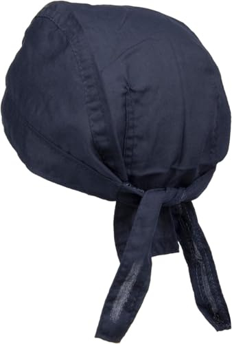 styleBREAKER Bandana huvudduk för kvinnor och män, justerbar Zandana, bikerduk, polyester-bomullsblandning, marinblå, one size