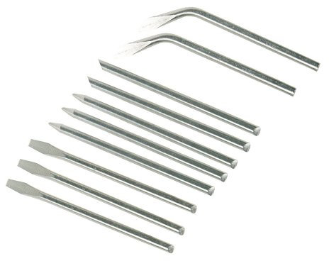 Silverline Soldering Iron Tips, 10 Pieces Set 40 W