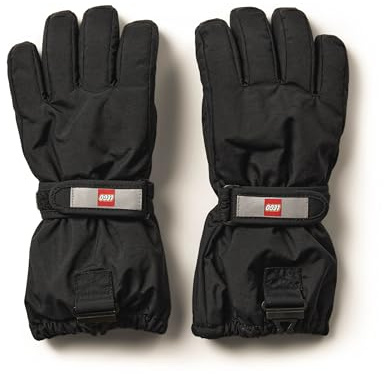 Kabooki LEGO® Wear Unisex Kinder Lwatlin - Lego Tec Fingerhandschuhe Play Winter Handschuhe, 995 Black, 146-152 EU