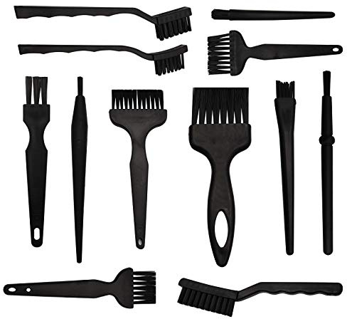 12 Stück Computer Reiniger Elektronik Bürste Antistatisch Bürste Kit Computer Reinigungsset Nylon-Pinsel Antistatische Bürsten Nylon Tastatur Antistatik Pinsel Tastaturpinsel PC Reinigung Pinsel
