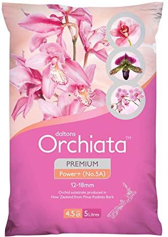 Orchiata Orchid Bark | Orkidébark för växter 100% Pure New Zeeland Pinus Radiata | Power Plus 1/2 tum till 3/4 tum ekologisk plantering orkidébark för luftning och livslängd
