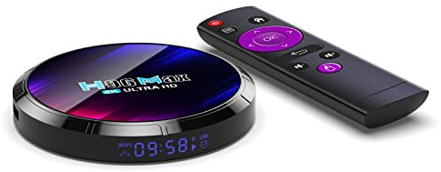 AMITVA Android TV Box 13.0, H96 MAX Smart TV Box 4GB RAM 64GB ROM, 100/1000M Ethernet LAN Support 2.4G/5.8G Wifi6 BT 5.0 with RK3528 Chip 3D/8K Video Set Top TV Box,2GB+16GB
