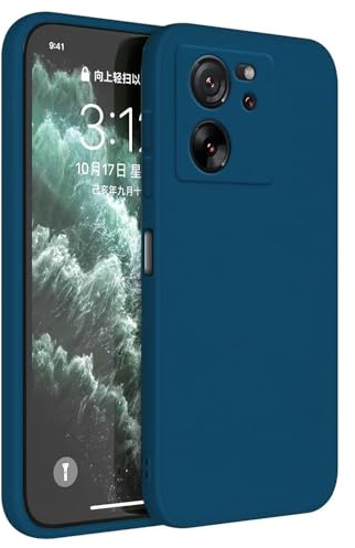 HAFFAN Funda de Silicona TPU Compatible con Xiaomi MI 13T / Xiaomi MI 13T Pro (6.67 Inches), Carcasa Protectora para Teléfono Móvil - Azul Zafiro