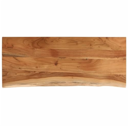 vidaXL Piano Tavolo 110x40x3,8 cm Rettangolare Legno Acacia Bordi Vivi, Piano Tavolo in Legno, Piano Tavolo Rettangolare, Piano tavolino