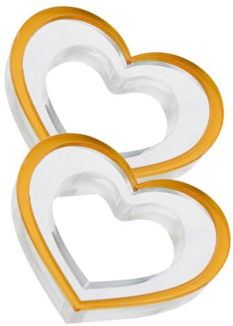 NAMOARLY Hochzeitsdeko 2St Acryl-Serviettenring „Schmetterlingsliebe“. Herzförmige Serviettenschnallen Hausbedarf Serviettenhalter Ringe Dekor Herz serviettenschnallen Hochzeit Gewebe