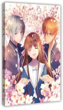 Jdekaec Anime Fruits Basket 2 Canvas Poster Wall Art Decor Print Picture Paintings for Living Room Bedroom Decoration Frame-style 12x18inch(30x45cm)