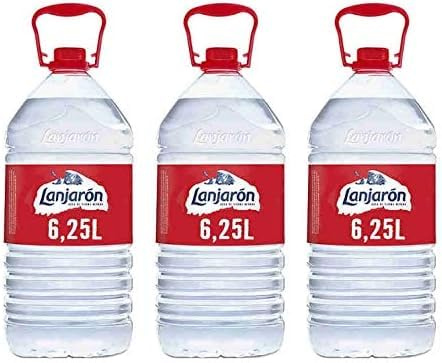 LOTE 6 CAJAS -Lanjaron Agua mineral 3 x 6250 ml - ECOSEGURA- TOTAL 18 GARRAFAS.