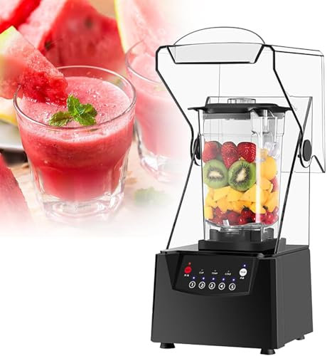 LSHFYV Blender Mixeur Smoothie, Blender Smoothie Maker, 2200W 2L Mixeur à Smoothie Ice Cream Maker Appareil à Smoothie Insonorisé avec Fonction Glace Pilée/Smoothie pour Famille Et Fête
