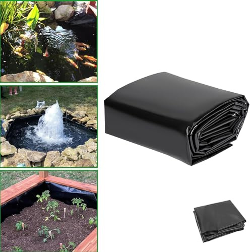 Dnowegas bache Bassin 5X12m Liner Bassin extérieur Grande Piscine d'aquaculture autoportant, pour Poissons Rouges Koi, Résistant aux déchirures Réservoir d'eau extérieur Étangs