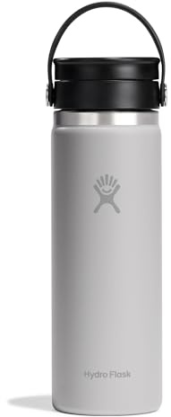 HYDRO FLASK - Coffee Flask 591 ml (20 oz) - Vacuum Insulated Stainless Steel Travel Mug with Leak Proof Flex Sip Lid - Wide Mouth - Birch