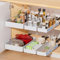 Kssvzz 3er Set Teleskopschublade, Ausziehbare Schublade Küche, Ausziehbarer Schrank Organizer zum Kleben, Schubladen Organizer Küche, Kein Bohren und Nageln Erforderlich