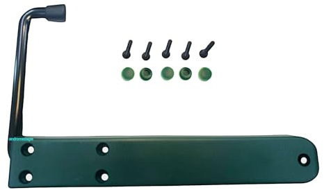 FERMA PERSIANA PIEMONTE 1 PZ VERDE | Fermapersiana Universale ABS con Braccio Estensibile | Molla Acciaio Inox | Reversibile Dx/Sx | Viti e Tappi Inclusi | Resistente | Montaggio Esterno | FP14