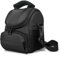 Kommodum - Borsa Fotografica SLR Borsa Macchina Fotografica Custodia Fotocamera per Reflex Compatta Videocamera a Stile Fondina Resistente agli Urti Tracolla Regolabile Nero km22