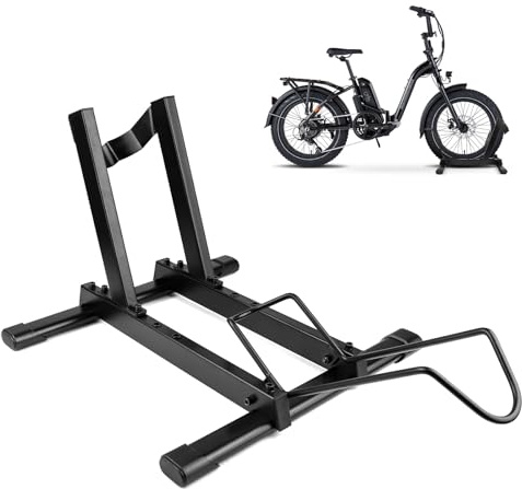 MEGHNA Professional E-Bike-Fahrradständer Boden, stabiler Ständer für 20-29 E-MTB, Mountainbikes & 700C Rennräder mit Reifenbreite bis 4.0 Zoll - Ideal für Garage, Haus & Fahrradgeschäft