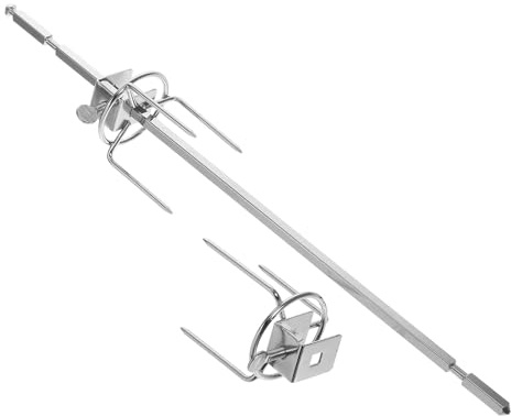 Drehspieß Aus Edelstahl, 28/34 Cm Grillrost For Truthahn Und Hähnchen, Grillzubehör For Küche Und Backofen(34cm)