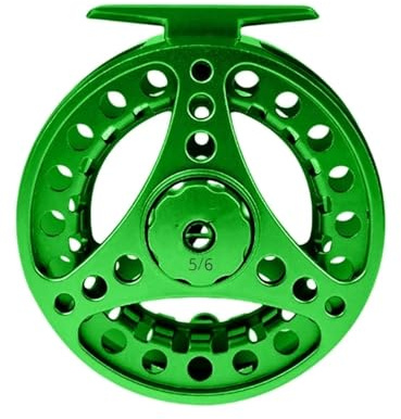 Metall Fliegenrolle, Fliegenfischrolle 3/4 5/6 7/8 Fly Fishing Reel 2 + 1BB 1:1 Spool Tackle Zubehör for Forellen(Green,3 4)