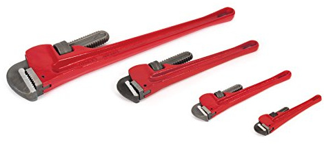 Titan 21304 Rohrzangen-Set, robust, gerade, 4-teilig