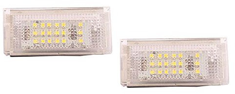 GOFORJUMP 2 Teile/los 18LED 3528SMD Kennzeichenbeleuchtung Lampe Für B/MW 3 Serie E46 2D M3 1998-2003 Helle Weiß