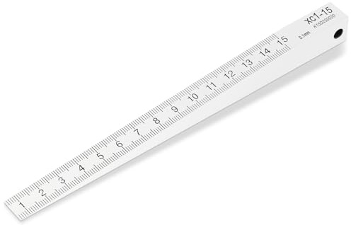 1-15 mm Spessimetro a cuneo Calibro del divario Calibro conico Spessimetro a cuneo per la misurazione di planarità/livellamento/gap