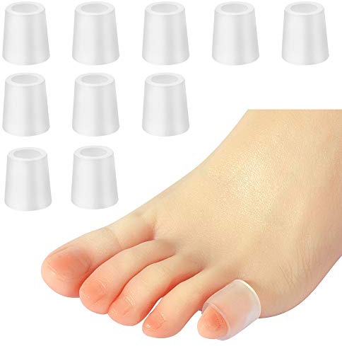 Pinky Toe Protectors,Gel Toe Sleeves Splints for Blister,Corn,Calluses (10 Pack) Protect Toe Friction,Hammer Toe,Bunions,Toe Cushion,Toe Covers Prevent Rubbing