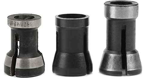 Adaptador Fresadora, Portabrocas de fresado para cintería 3 PIEZAS Adaptador de mandril Cabeza de grabado 6/6,35/8 mm