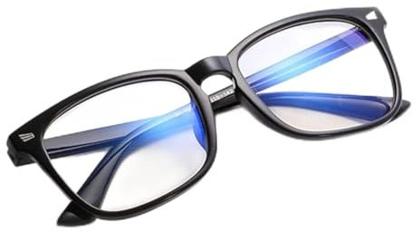 DRIP Blue Light Blocking Glasses Eyes Optics Computer Gaming Protect Filtering Men Women Anti Eyestrain Glare Headache Retro Vintage Fashion (Black)