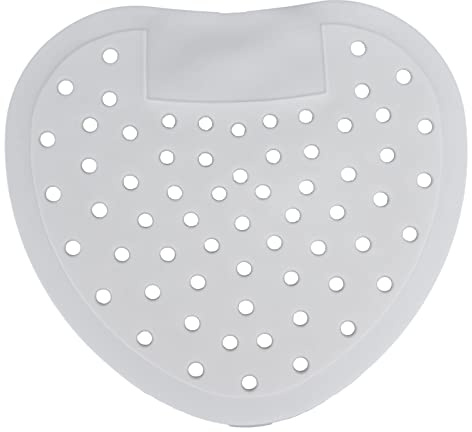 Urinal Screen Deodorizer 19x17x0,5cm Stort Hål Anti Splash Deodorizer Doftande Urinal Screen Mats för Badrum Toaletter(Stort hål vitt)