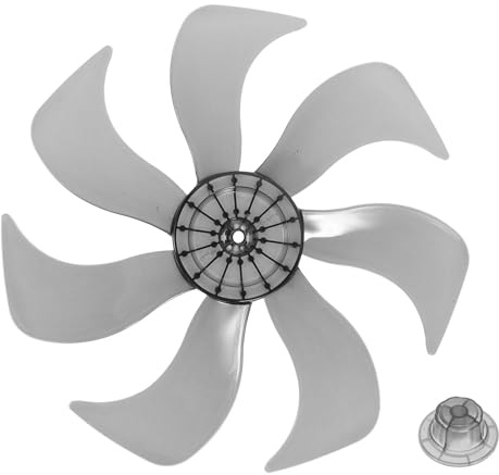 DOITOOL Universal-Plastik-Lüfterflügel Mit 7 Blättern 35 6 Cm (14 Zoll) Ofenventilator Kamin Kaminventilator Ersatz-Lüfterflügel Elektrischer Blätter Standventilator Tischventilator Zubehör