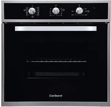 Corberó - Horno Multifunción | CCHM703X | 65L | 8 Programas | Luz Interior | Limpieza Hidrólisis | Puerta Doble Cristal | 3000W Potencia | Negro