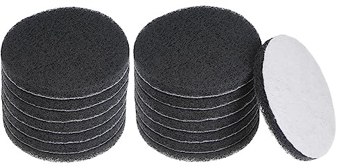 sourcing map 15 Stück Bohrmaschine Power Brush 10,2 cm Fliesenschrubber Scheuerschwämme 800-1000 Körnung für Badezimmer Küche Haushalt Reinigung