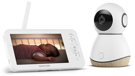 Maxi-Cosi See Pro Baby Monitor, Smart Baby Monitor Camera with App, Video Baby Monitor, Cry Translator, Automatic Motion Detection, Ultra HD (2K) Video, 5” Screen, Part of Maxi-Cosi Connected Home