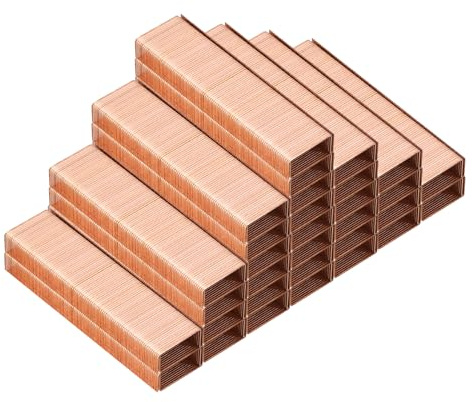 PATIKIL Heftklammern für Hefter, 2er Pack 26/6 Standard 1/4 Zoll Länge Heftklammern für Büromaterial, Roségold