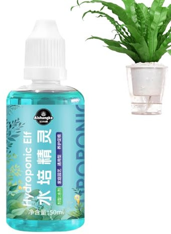 Qumiuu Hydroponischer Dünger, Hydroponische Nährlösung, 50 ml Flüssigdünger für Pflanzen, Hydrokultur-Pflanzennahrung, Zimmerpflanzendünger für das Hydrokultur-Anbausystem