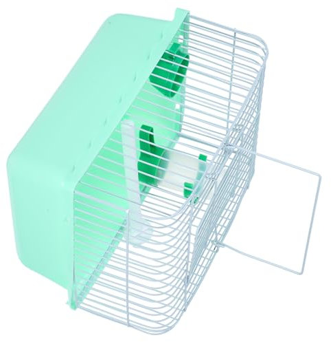 TOGEVAL Tragbarer Vogelkäfig für Nymphensittiche, Ara und Papageien - Transportbox Vogel Light Green ABS