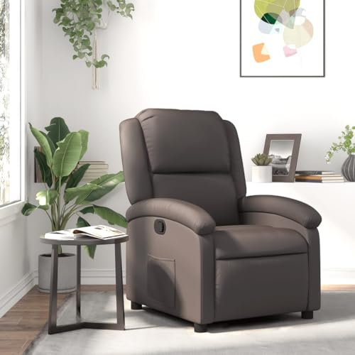 Xichuzi Relaxsessel Dunkelbraun Echtleder, Fernsehsessel, Kinosessel, Lesesessel, Tv Sessel, Ohrensessel, Armsessel, Seselstuhl Wohnzimmer - 371790