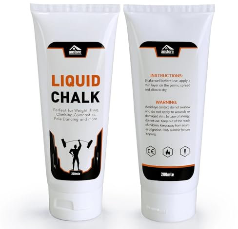 Generisch Magnesia-Pulver 200ml | Anti-Rutsch & Schweißabsorption | Für Sportarten wie Gewichtheben, Turnen, Klettern & mehr | Weißes PE-Fläschchen mit Karabiner