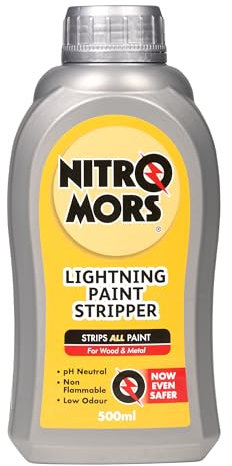 Nitromors Lightning Paint Stripper 500ml, Ultimate Fast-Action Remover for Wood & Metal