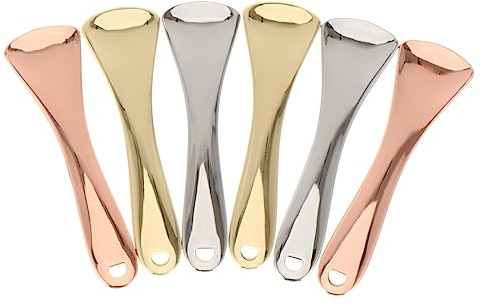 TOPPERFUN 6 pièces Cuillère de Massage pour Yeux Lot de Cuillères Cosmétiques Outil Pratique pour Appliquer Crèmes et Masques pour Fatigue Oculaire Soins Peau Couleur Couleur Aléatoire