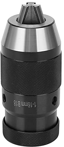 Bohrfutter Schnellspannbohrfutter, Selbstspannend, Hochgeschwindigkeitsstahl, 1-16mm B18 - Automatische Spannkraft, Hohe Härte, Für Drehmaschine und Standbohrmaschine