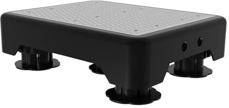 Sharplace Marchepied réglable antidérapant, plateforme, repose-pieds, marchepied réglable, portable, pour cuisine, baignoire, camping, Blanc