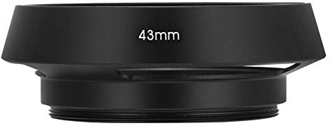 Wakects Paraluce per Fotocamera, Paraluce in Lega di Alluminio Verniciato Opaco, Lega di Alluminio di Controllo per Fotocamera (43MM)